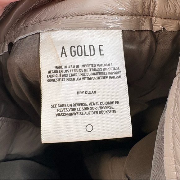 Agolde Recycled Leather 90's Pinch Waist in Quail Patent Size 25 - Picture 6 of 10